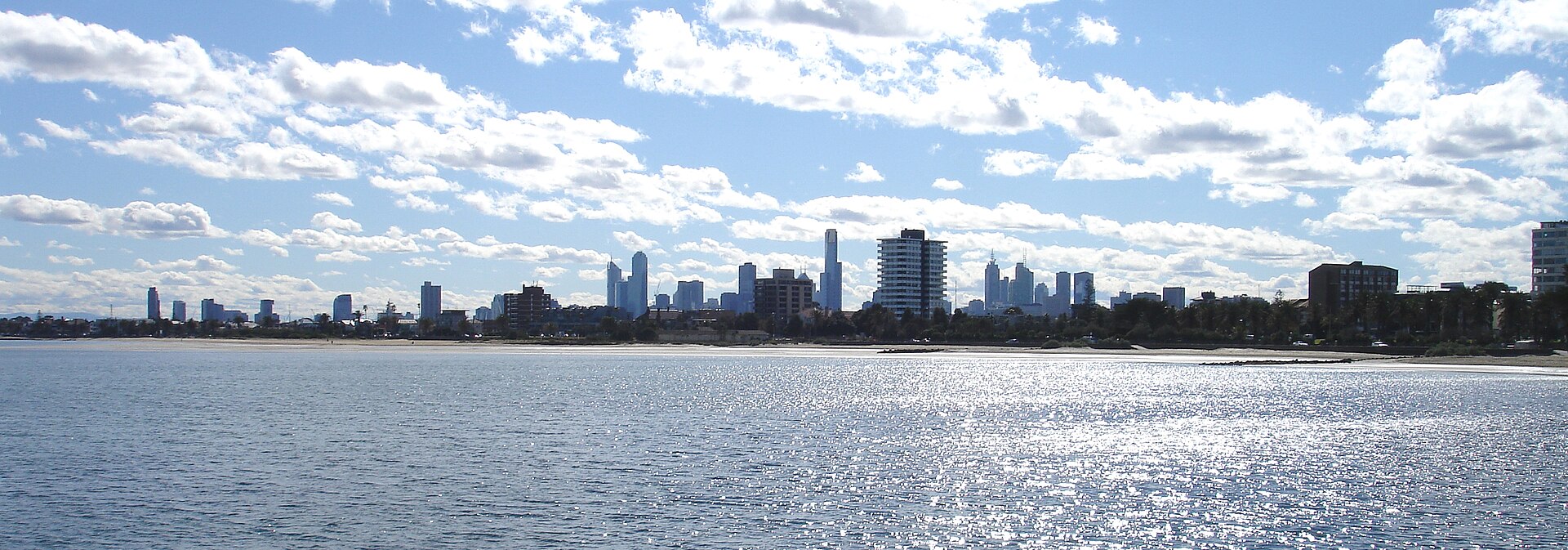 Melbourne skyline from St. Kilda Pier